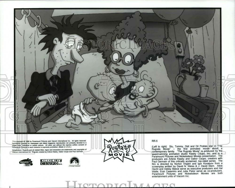 1998 Press Photo Scene from animated cartoon The Rugrats Movie - Historic Images