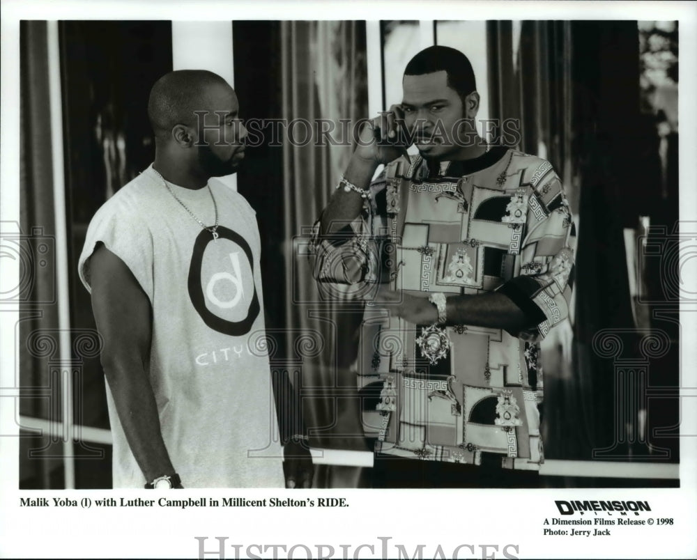 1998 Press Photo Malik Yoba and Luther Campbell in Ride - cvp67406 - Historic Images