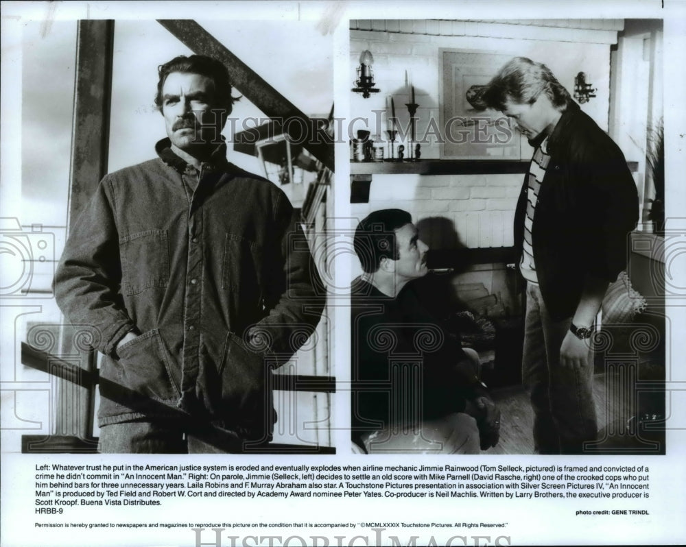 1989, Tom Selleck, David Rasche in An Innocent Man - cvp67615 - Historic Images