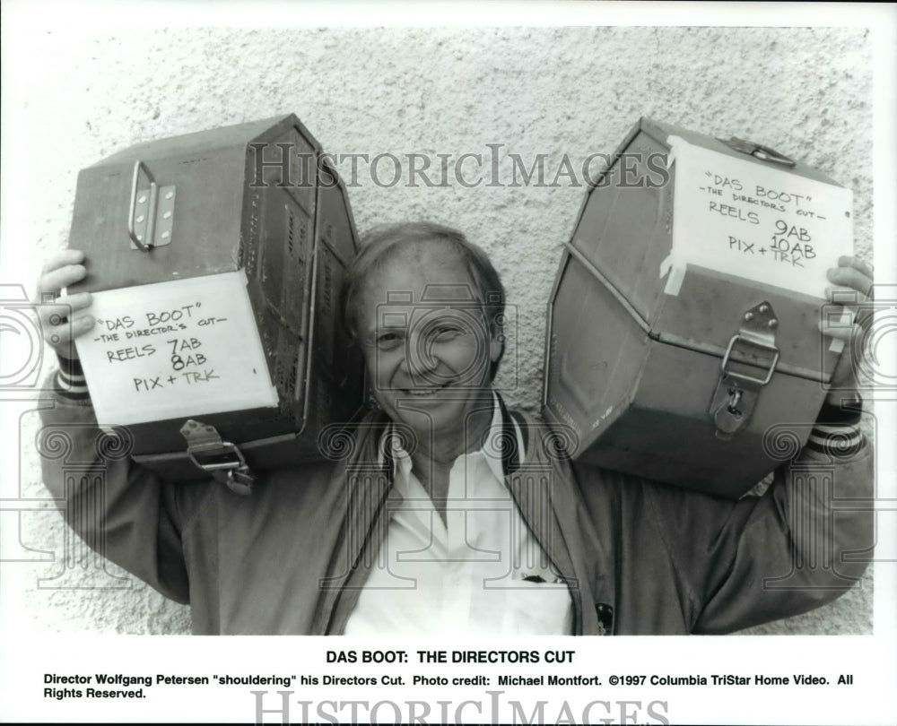 1997 Press Photo Director Wolfgang Petersen in Das Boot: The Directors Cut - Historic Images