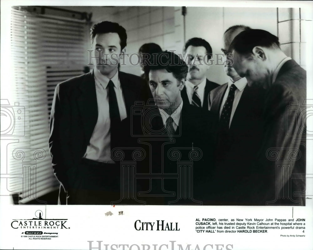 1997, Al Pacino &amp; John Cusack in City Hall - cvp67663 - Historic Images