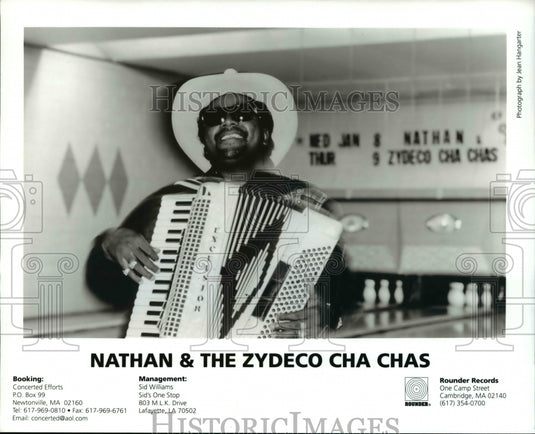 Press Photo Nathan & The Zydeco Cha Chas - cvp67735 - Historic Images