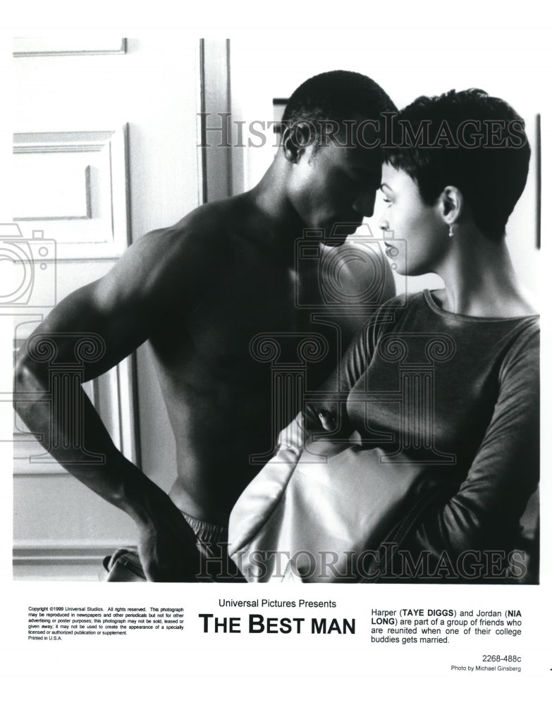 1998 Press Photo Taye Diggs & Nia Long in The Best Man - cvp67819 - Historic Images