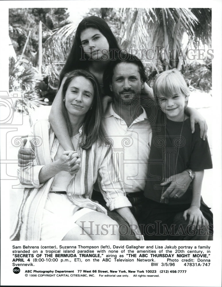 1996, Sam Behrens Suzanna Thompson in Secrets of The Bermuda Triangle - Historic Images