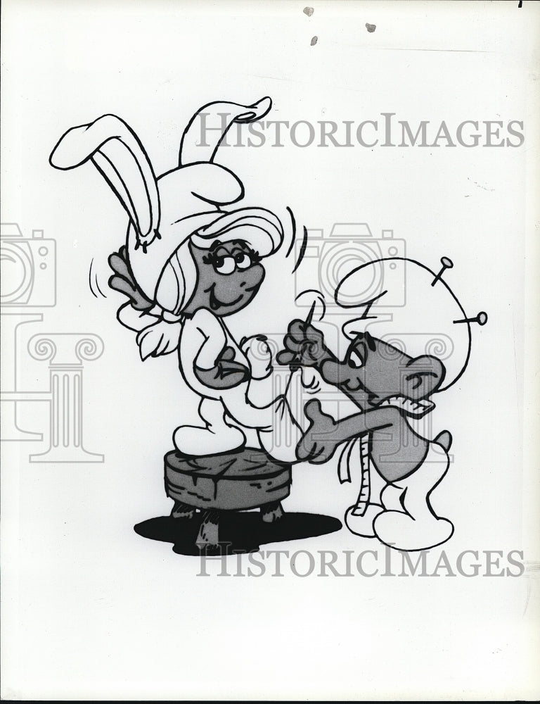 1982, Sketch of The Smurf Springtime Special on NBC - cvp67921 - Historic Images