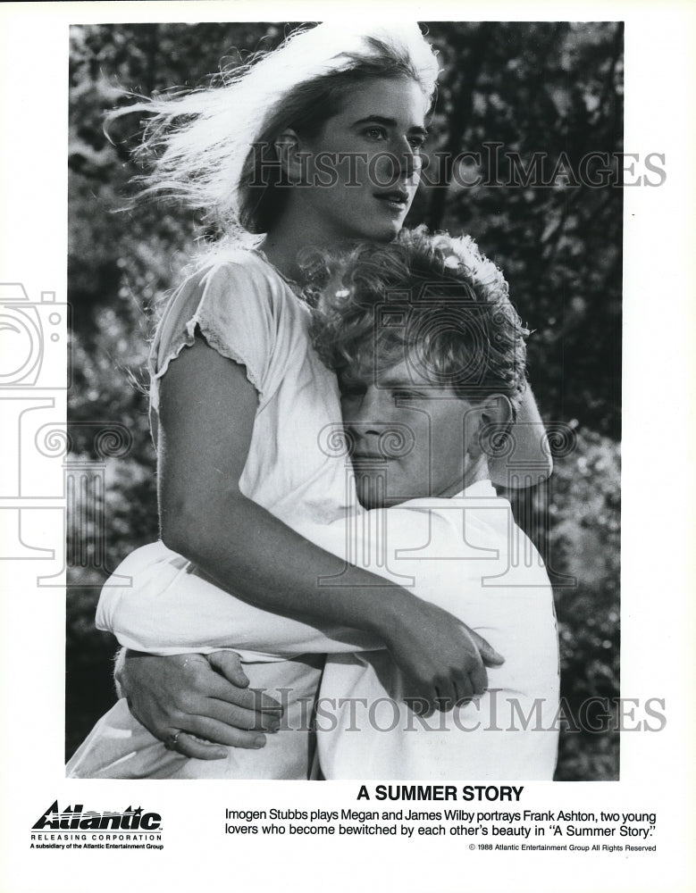 1988 Press Photo Imogen Stubbs &amp; James Wilby in A Summer Story - cvp67935- Historic Images
