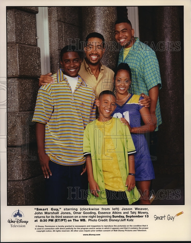 Press Photo John Jones Omar Gooding Essence Atkins Tahj Mowry in Smart Guy - Historic Images