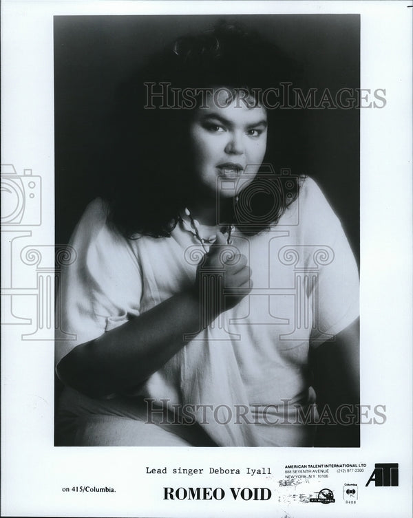 1984 Press Photo Debora Iyall lead singer of Romeo Void - cvp68137 ...