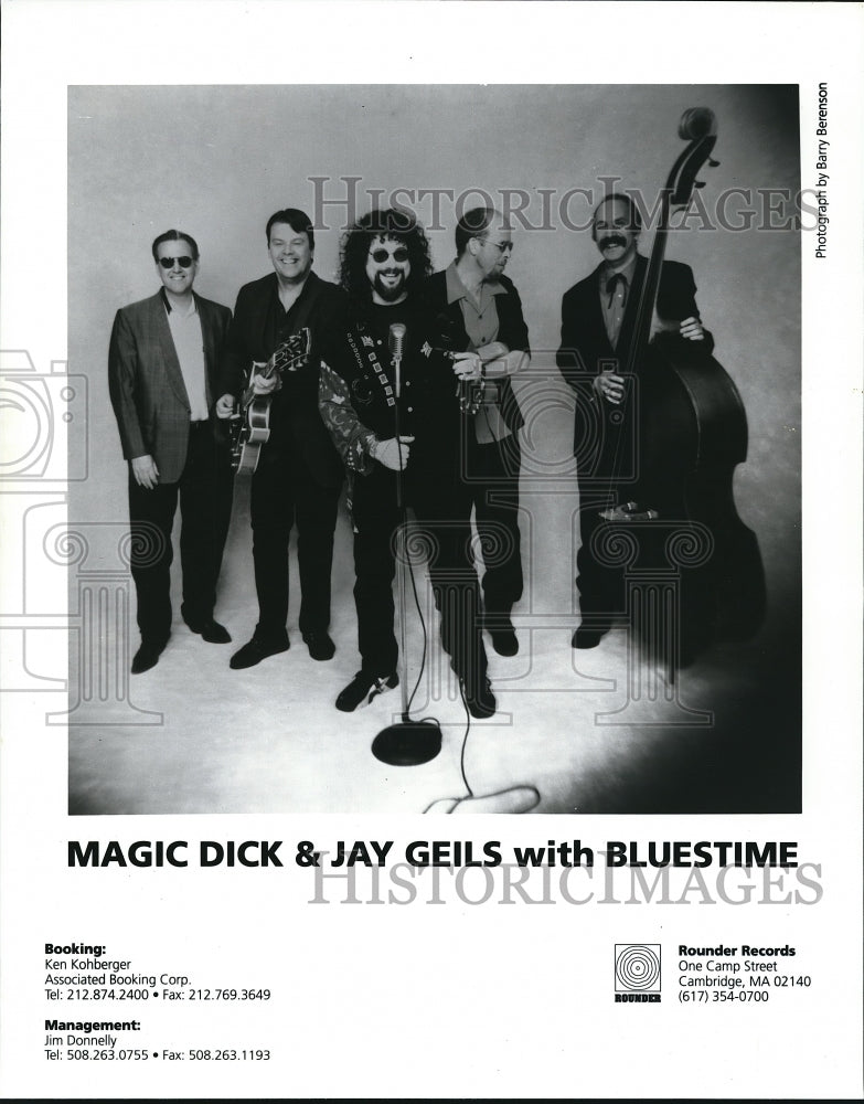 1997 Press Photo Magic Dick & Jay Geils with Bluestime band - cvp68222 - Historic Images