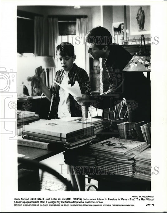 1994 Mel Gibson and Nich Stahl star in The Man Without a Face - Historic Images