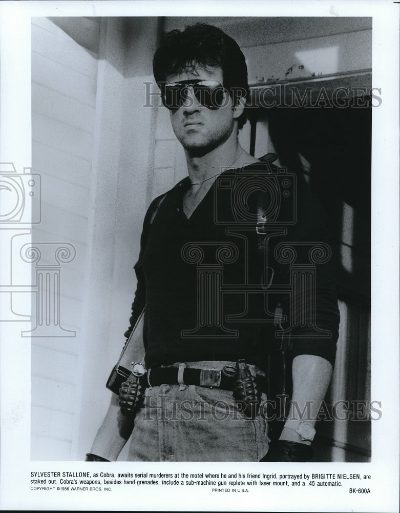 1986 Press Photo Sylvester Stallone stars in Cobra - cvp68496- Historic Images
