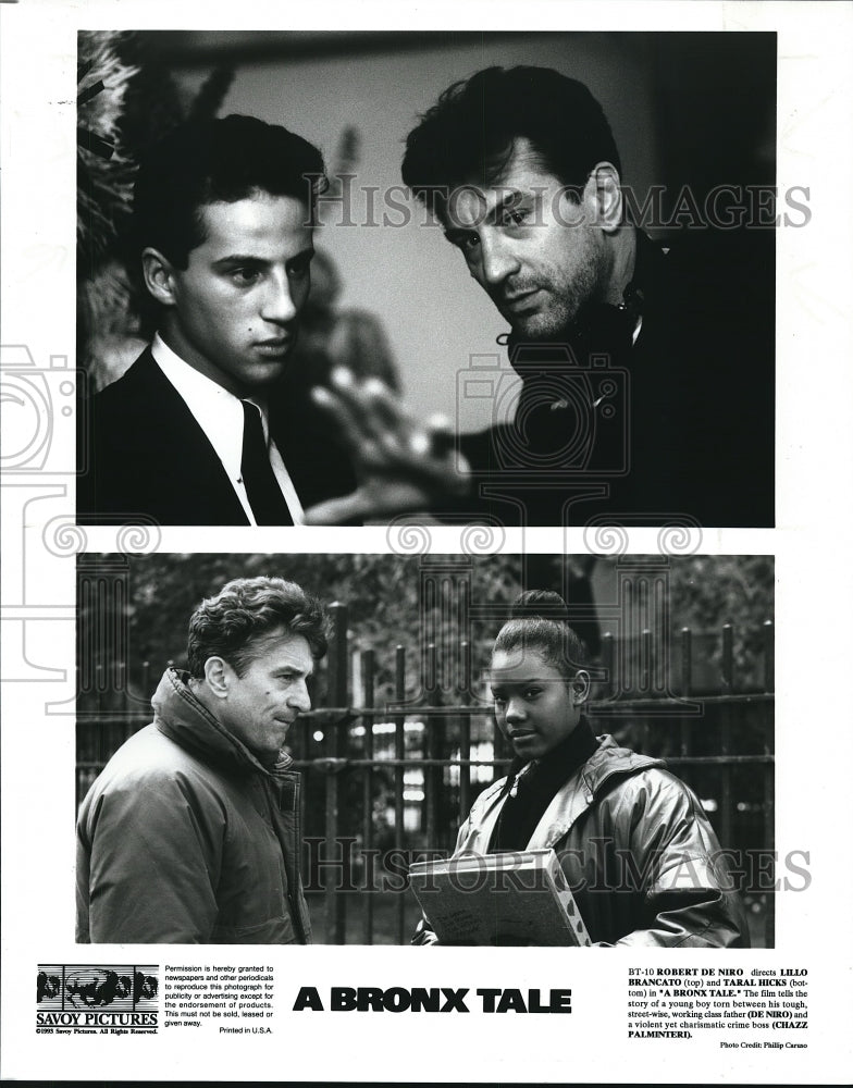 1993 Robert De Niro Lillo Brancato and Taral Hicks in A Bronx Tale - Historic Images