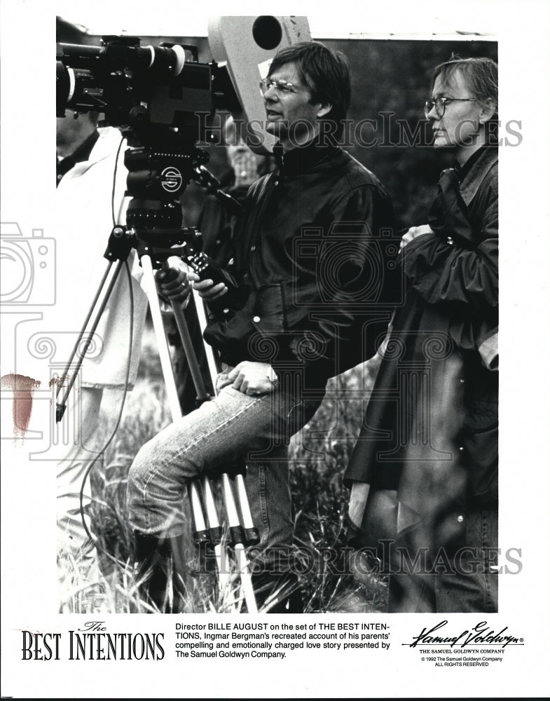 1992 Billie August director on set of The Best Intentions - Historic Images