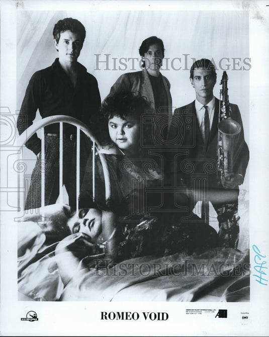 1984 Press Photo Frank Zincavage Aaron Smith Debora Iyall Peter Woods Romeo Void - Historic Images