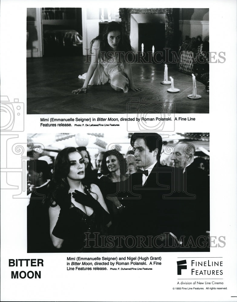 1995, Fineline presents Bitter Moon with Hugh Grant Emmanuelle - Historic Images