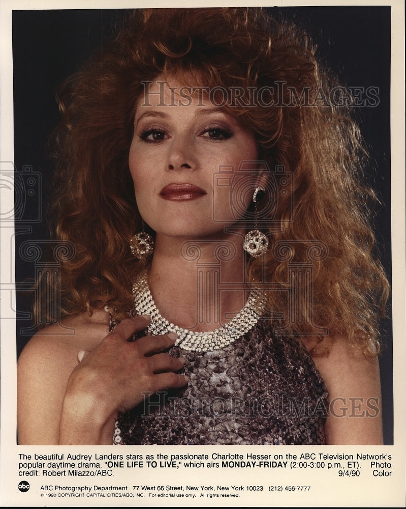 1990, Audrey Landers On One Life To Live - cvp68938 - Historic Images