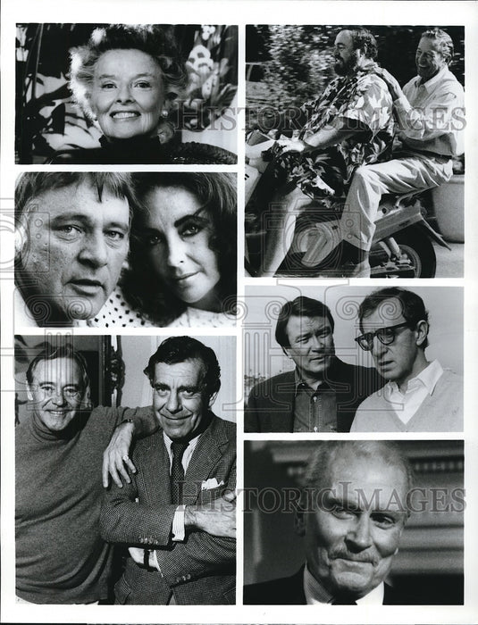 1993, Woody Allen Katharine Hepburn Mike Wallace on 60 Minutes - Historic Images