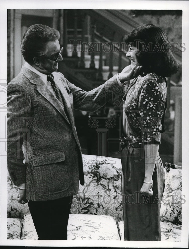 1980 Press Photo Danny Thomas and Diana Canova on I'm A Big Girl Now - cvp69026-Historic Images
