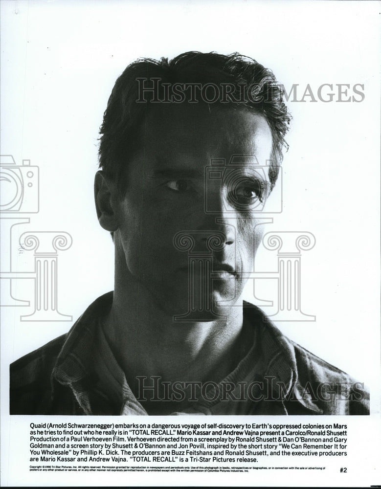1990 Total Recall Arnold Schwarzegger - Historic Images