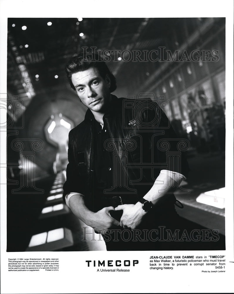 1994, Universal presents TimeCop with Jean Claude Van Damme - Historic Images