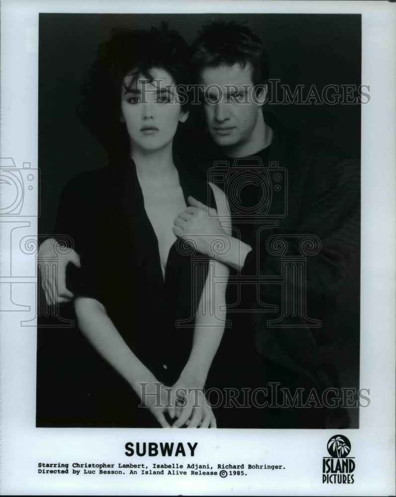 1986 Press Photo Christopher Lambert and Isabelle Adjani star in Subway - Historic Images