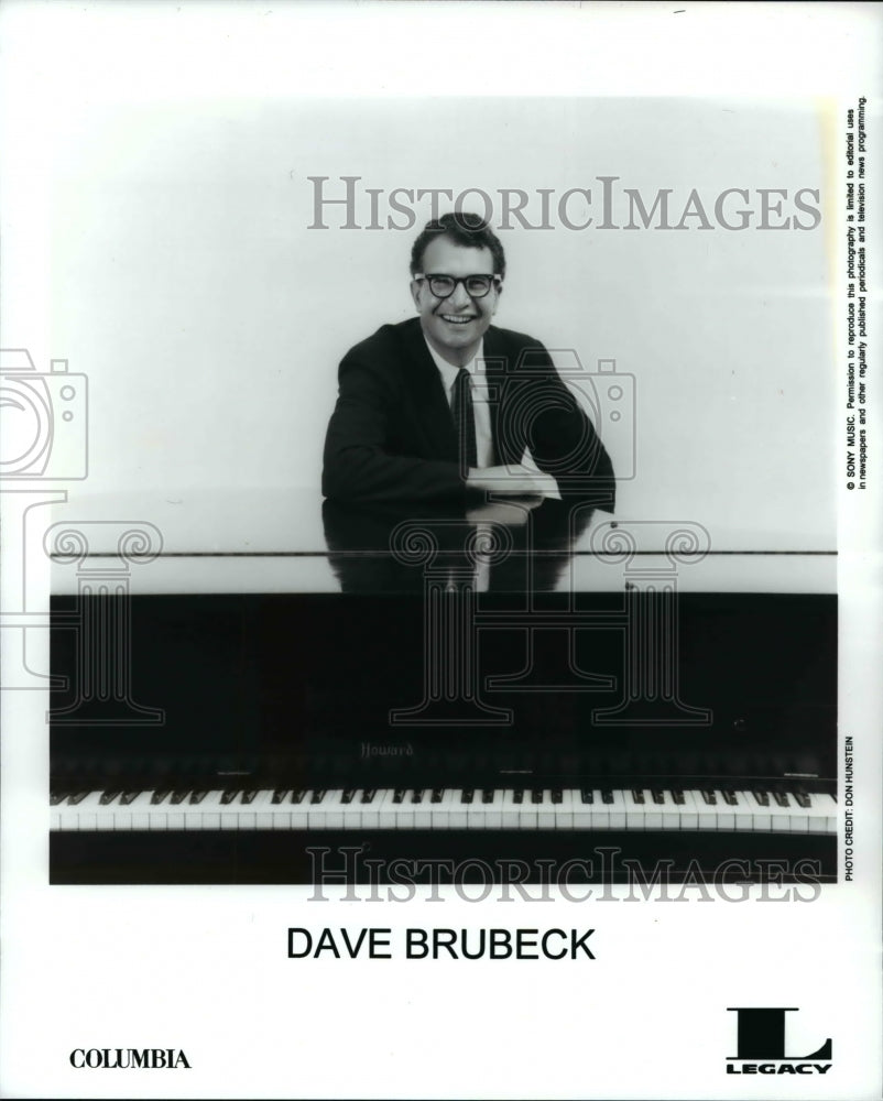 Press Photo Dave Brubeck American Jazz Pianist Composer and Bandleader- Historic Images