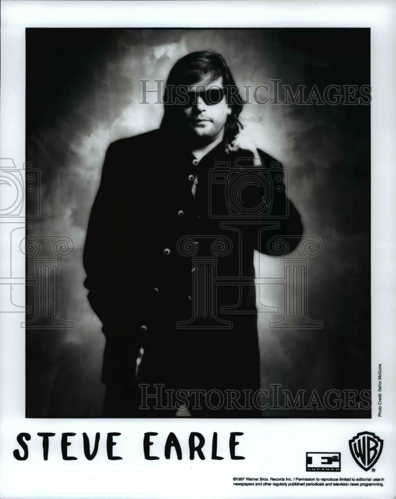 1997 Press Photo Steve Earle Texas Country Music Singer Songwriter Musician - Historic Images