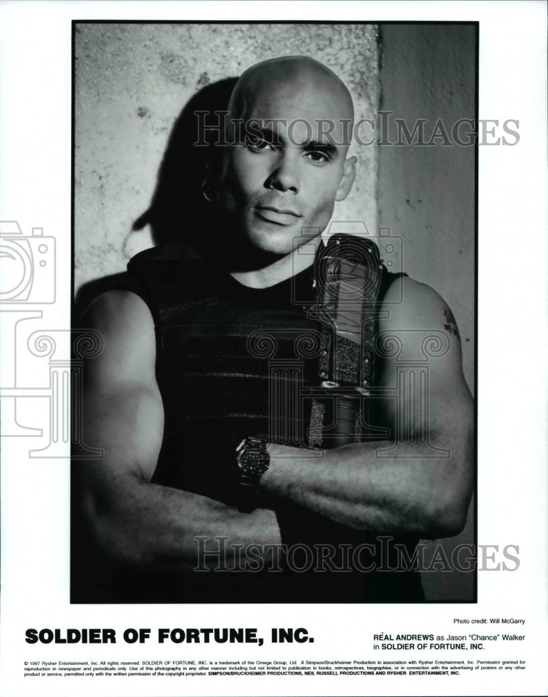 1997 Real Andrews as Jason Chance Walker in Soldier of Fortune Inc. - Historic Images