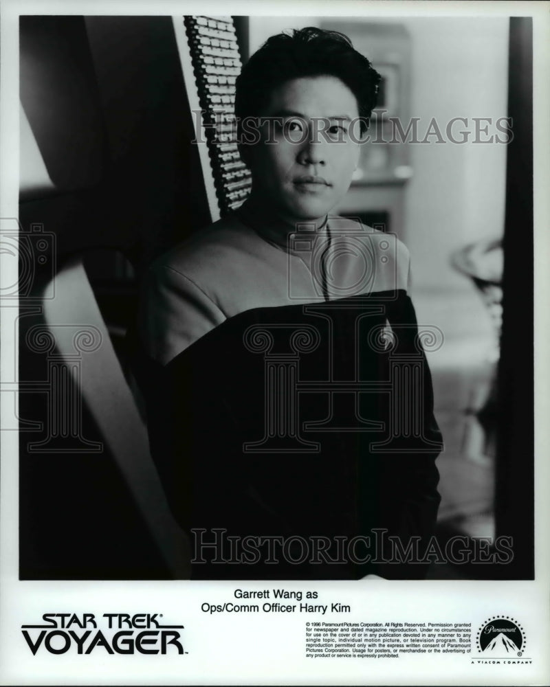 1996 Press Photo Garrett Wang as Officer Harry Kim in Star Trek Voyager - Historic Images
