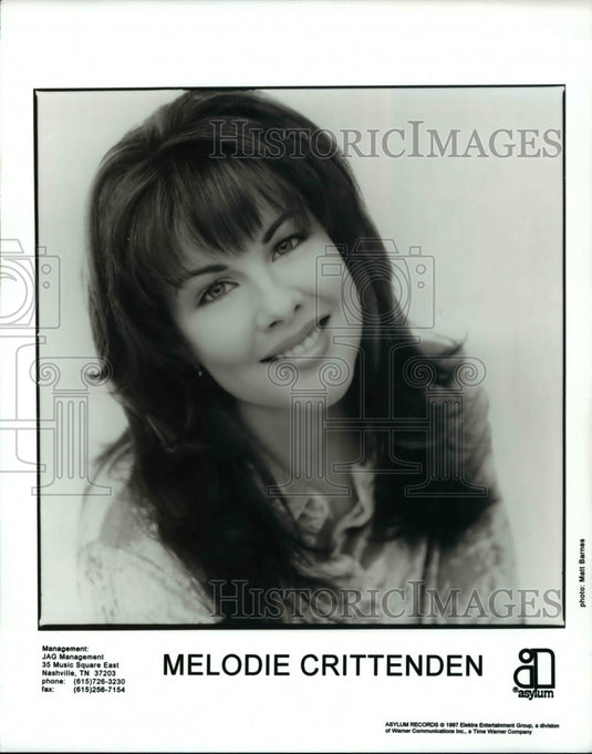 1997 American country & Christian music artist Melodie Crittenden - Historic Images