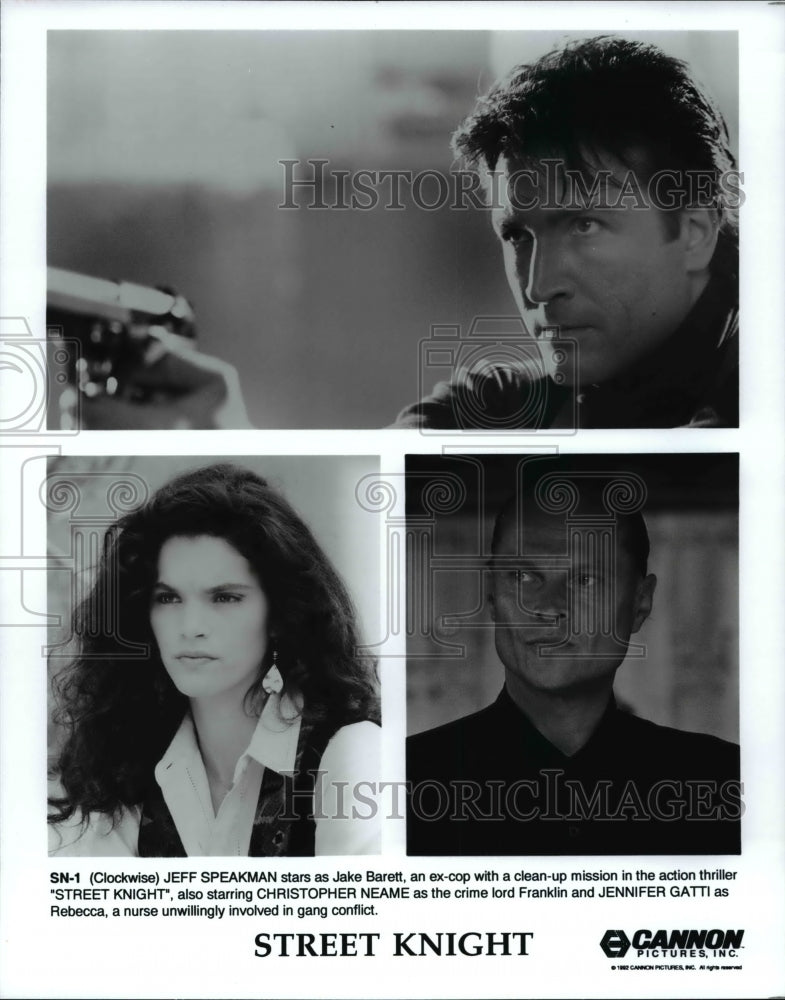1994, Jeff Speakman & Jennifer Gatti in Street Knight - cvp69853 - Historic Images