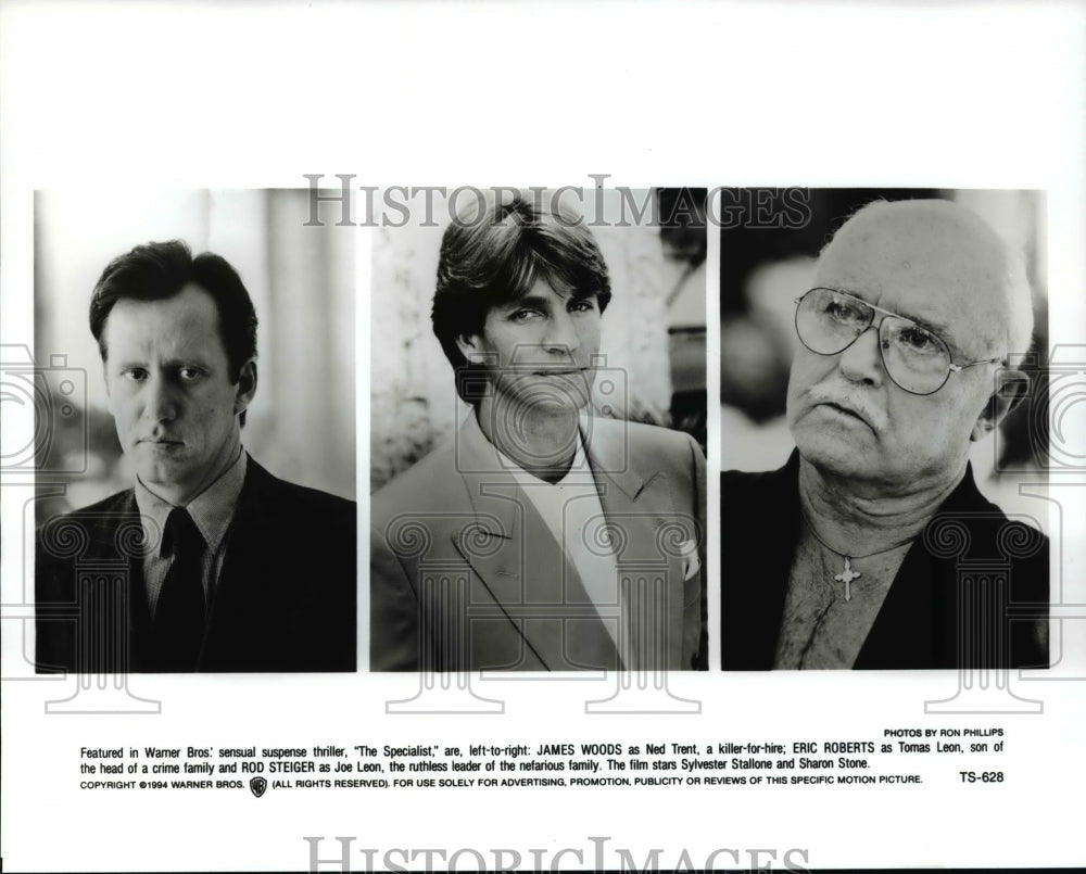 1994 James Woods Eric Roberts Rod Steiger in The Specialist - Historic Images