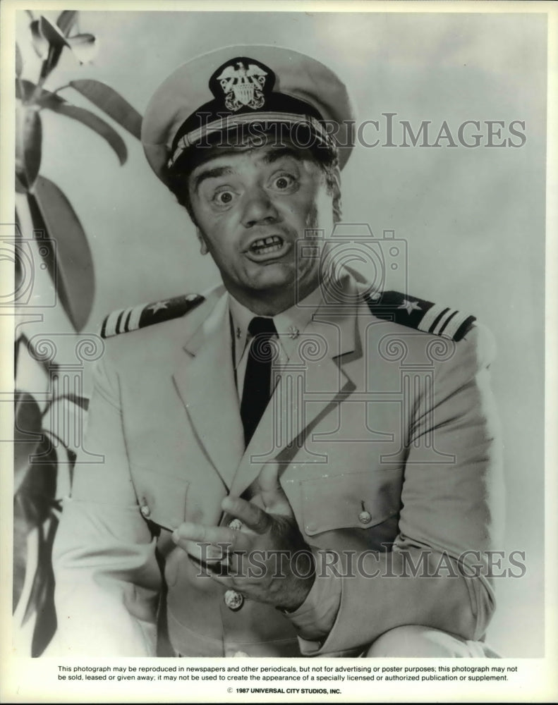 1987 Press Photo Ernest Borgnine in McHale's Navy - cvp70162- Historic Images