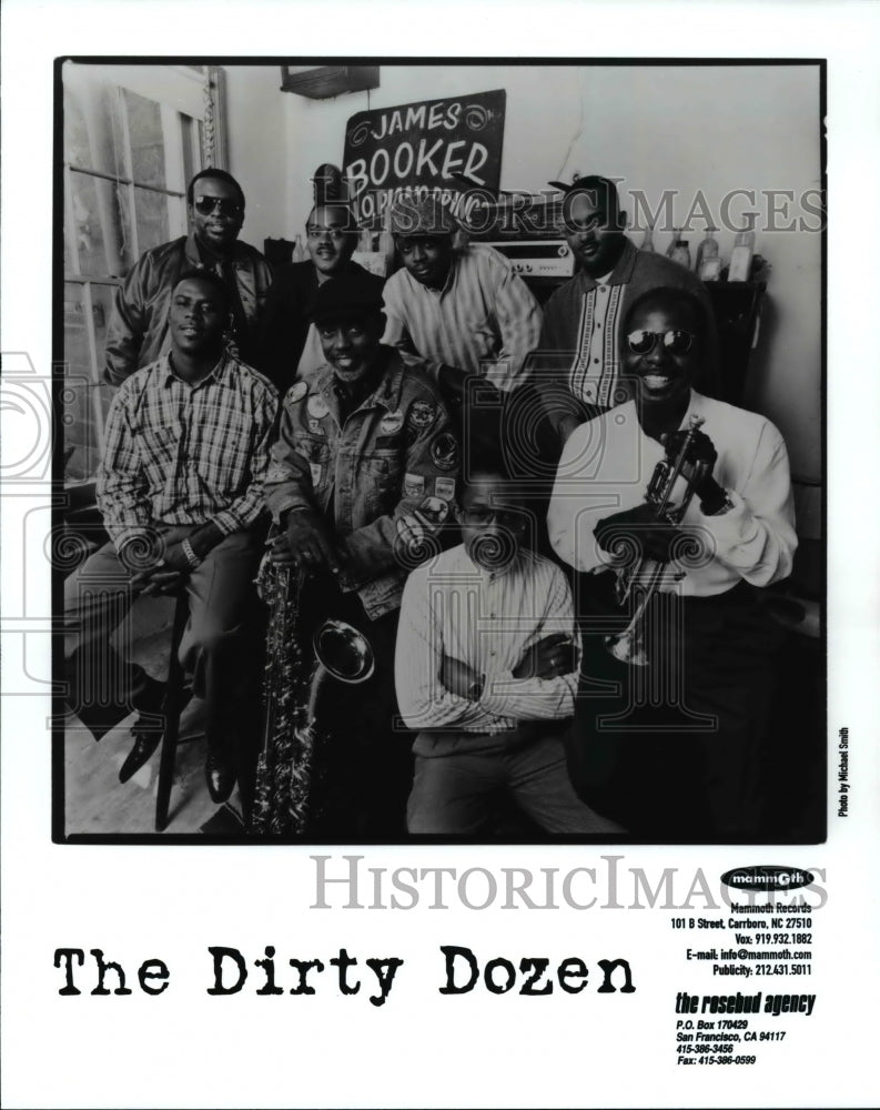 Press Photo The Dirty Dozen New Orleans Brass Jazz Band - cvp70180 - Historic Images