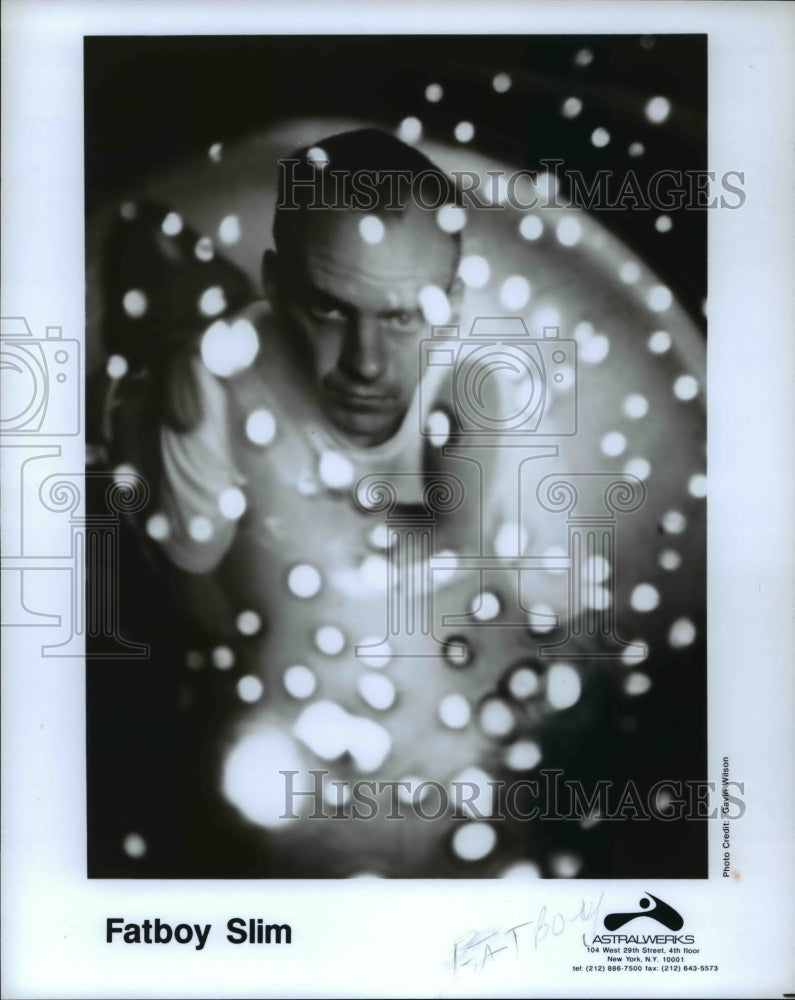 Press Photo Fatboy Slim Electronica House Musician DJ and Record Producer - Historic Images