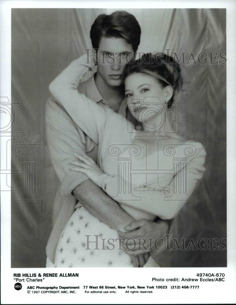1997, Rib Hillis and Renee Allman star in Port Charles - cvp70537 - Historic Images