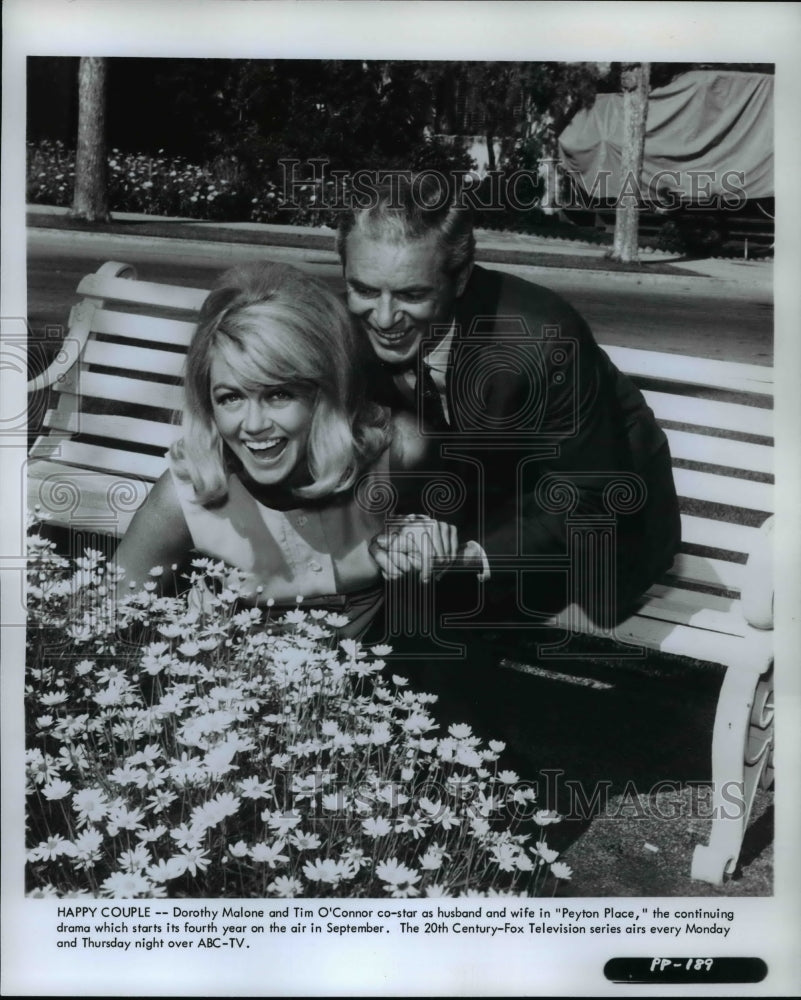 Press Photo Dorothy Mulane and Tim O&#39;Connor star in Peyton Place - cvp70557- Historic Images