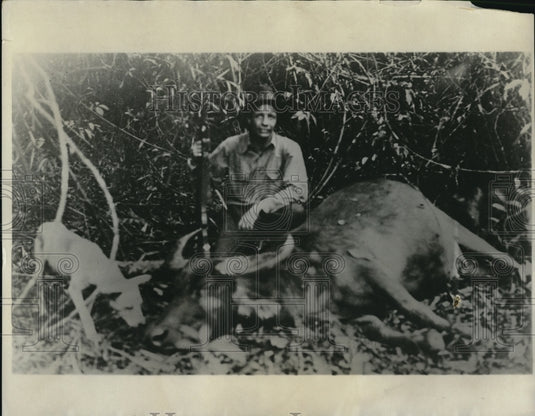 1932 Press Photo Governor General Theodore Roosevelt Hunting in the Phillipines - Historic Images