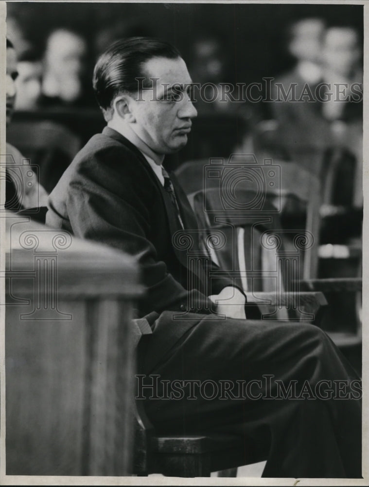 1946 Thomas C Sanfilippo On Witness Stand Murder   Trial - Historic Images