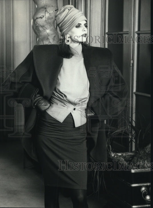 1986 Press Photo Emanuel Ungaro Parallele autumn collection- Historic Images