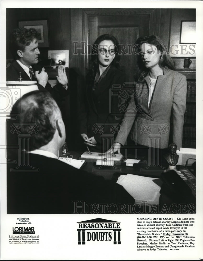 1991 Reasonable Doubt Kay Lenz Guest Stars - Historic Images