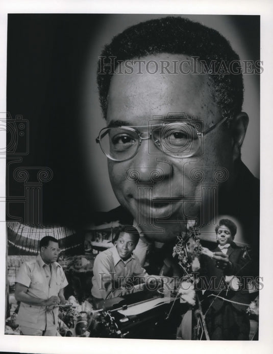 1979 Alex Haley, Jame Earl Jones, Damon Evans, Christoff St John - Historic Images