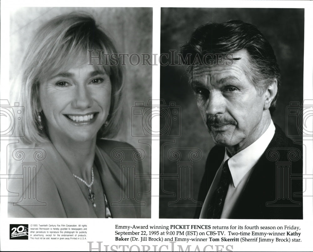 1995 Tom Skerritt and Kathy Baker star in Picket Fences TV show - Historic Images