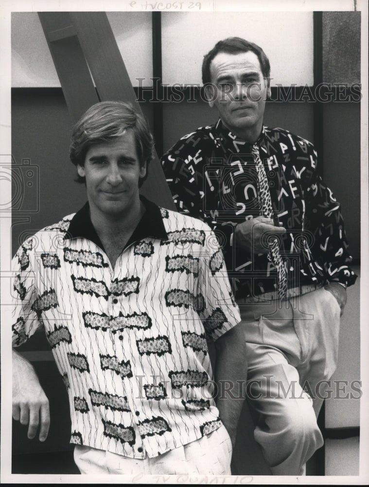 1989 Press Photo Scott Bakula, Dean Stockwell in Quantum Leap - cvp72574- Historic Images