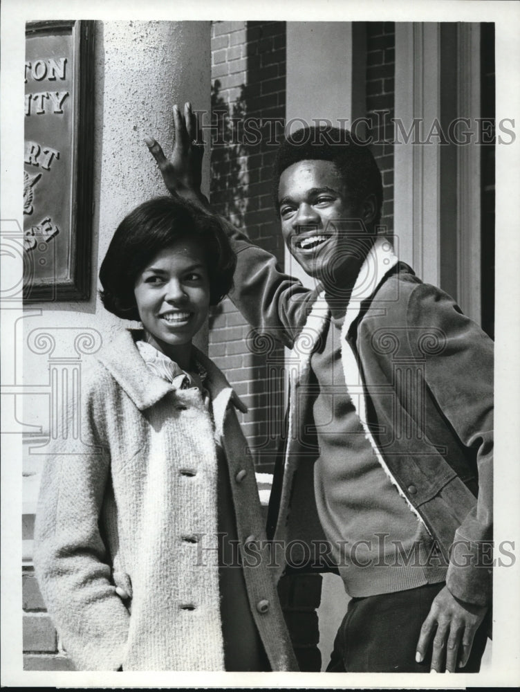 1968 Press Photo Glynn Turman and Jeanne Buckley star in Peyton Place - Historic Images
