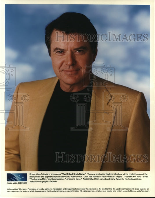 Press Photo Robert Urich host of The Robert Urich daytime talk show - cvp72950 - Historic Images