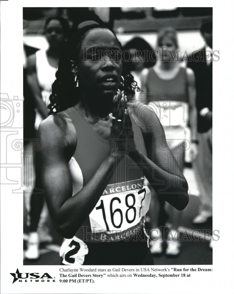 Press Photo Charlayne Woodard stars in Run for the Dream: The Gail Devers Story - Historic Images