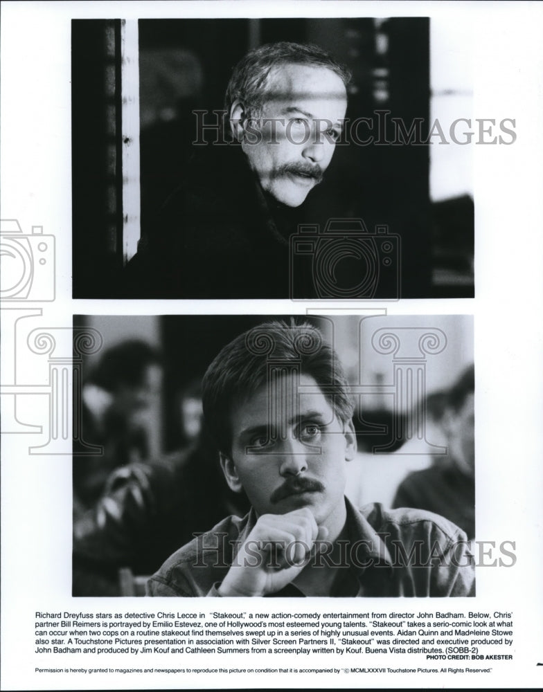 1987 Press Photo Movie Movie Stakeout - cvp72984 - Historic Images