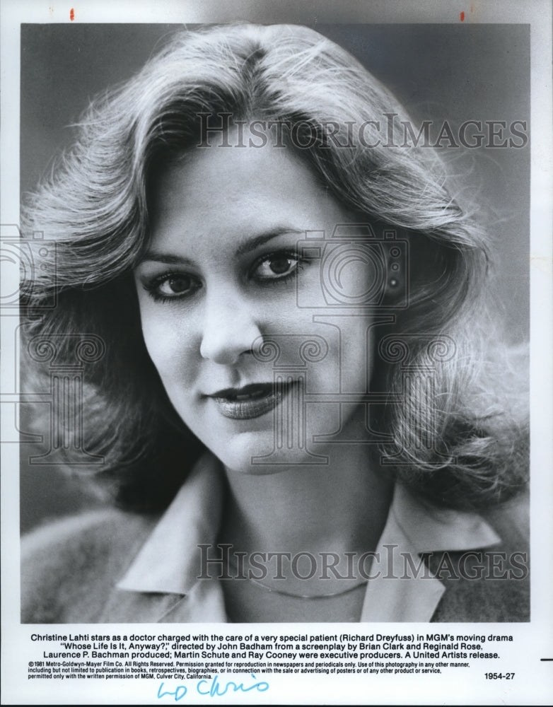 1982 Christine Lanti Whose Life Is It - Historic Images