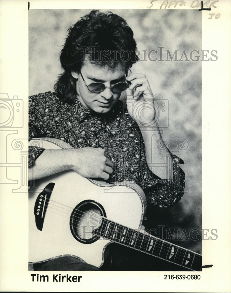 1991 Press Photo Tim Kirker Musician - cvp73384 - Historic Images